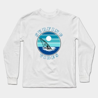 Surfing Vibes – retro 2 - Windsurfer Long Sleeve T-Shirt